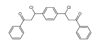 1,4-bis-(1-chloro-3-oxo-3-phenyl-propyl)-benzene结构式