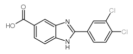 2-(3,4-Dichlorophenyl)-1H-benzimidazole-5-carboxylic acid结构式