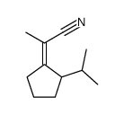Propanenitrile, 2-[2-(1-methylethyl)cyclopentylidene]- (9CI) Structure