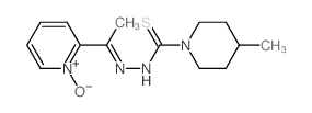 N-[1-(1-hydroxypyridin-2-ylidene)ethylimino]-4-methyl-piperidine-1-carbothioamide结构式
