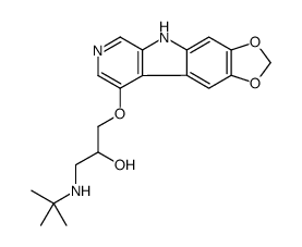 1-((1,1-Dimethyl)amino)-3-(5H-1,3-dioxolo(4,5-f)pyrido(3,4-b)indol-9-y loxy)-2-propanol Structure
