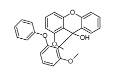 1-methoxy-9-(2-methoxy-6-phenoxyphenyl)xanthen-9-ol Structure