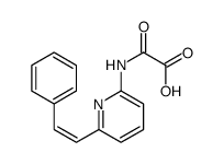2-oxo-2-[[6-(2-phenylethenyl)pyridin-2-yl]amino]acetic acid Structure