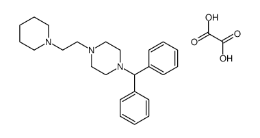 1-benzhydryl-4-(2-piperidin-1-ylethyl)piperazine,oxalic acid Structure