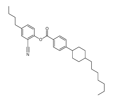 (4-butyl-2-cyanophenyl) 4-(4-heptylcyclohexyl)benzoate结构式