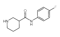 piperidine-3-carboxylic acid (4-fluoro-phenyl)-amide structure