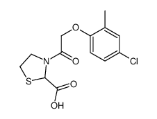 3-[2-(4-chloro-2-methylphenoxy)acetyl]-1,3-thiazolidine-2-carboxylic acid结构式