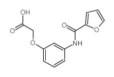 {3-[(Furan-2-carbonyl)-amino]-phenoxy}-acetic acid Structure