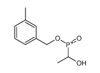 1-hydroxyethyl-[(3-methylphenyl)methoxy]-oxophosphanium Structure