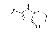 5-methylsulfanyl-2-propyl-1,2,4-triazol-3-amine结构式