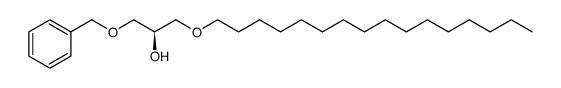 2-Propanol, 1-(hexadecyloxy)-3-(phenylmethoxy)-, (2R) Structure