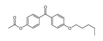 4-ACETOXY-4'-PENTYLOXYBENZOPHENONE structure