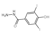 3,5-二碘-4-羟基苄肼结构式
