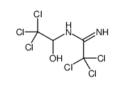 2,2,2-trichloro-N'-(2,2,2-trichloro-1-hydroxyethyl)ethanimidamide结构式
