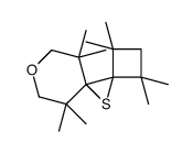 1,1,3,3,6,6,10,10-octamethyl-8-oxa-11-thiadispiro[3.0.55.14]undecane结构式