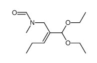 1,1-diethoxy 2-(N-methyl formamidomethyl) 2(E) pentene结构式