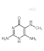 2,6-diamino-5-methylamino-1H-pyrimidin-4-one结构式