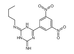 2-N-butyl-6-(3,5-dinitrophenyl)-1,3,5-triazine-2,4-diamine Structure