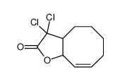 3,3-dichloro-3a,4,5,6,7,9a-hexahydrocycloocta[b]furan-2-one Structure
