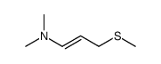 N,N-dimethyl-3-methylsulfanylprop-1-en-1-amine结构式