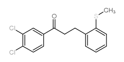 3',4'-DICHLORO-3-(2-THIOMETHYLPHENYL)PROPIOPHENONE结构式