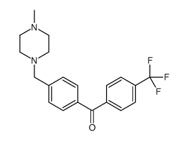 4-(4-METHYLPIPERAZINOMETHYL)-4'-TRIFLUOROMETHYLBENZOPHENONE结构式