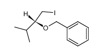 (2R)-benzyloxy-3-methyl-1-iodobutane结构式