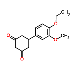 5-(4-Ethoxy-3-methoxyphenyl)-1,3-cyclohexanedione Structure