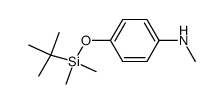4-[(tert-butyldimethylsilyl)oxy]-N-methylaniline结构式
