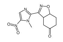 3-(1-methyl-5-nitroimidazol-2-yl)-4,6,7,7a-tetrahydro-3aH-1,2-benzoxazol-5-one结构式