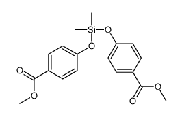 methyl 4-[(4-methoxycarbonylphenoxy)-dimethylsilyl]oxybenzoate Structure