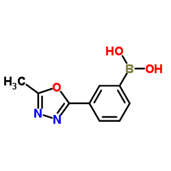 (3-(5-Methyl-1,3,4-oxadiazol-2-yl)phenyl)boronic acid Structure