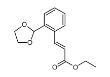 2-Propenoic acid, 3-[2-(1,3-dioxolan-2-yl)phenyl]-, ethyl ester, (E) Structure