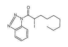 1-(1H-1,2,3-benzotriazol-1-yl)-2-iodo-1-nonanone结构式