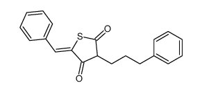 5-benzylidene-3-(3-phenylpropyl)thiolane-2,4-dione Structure