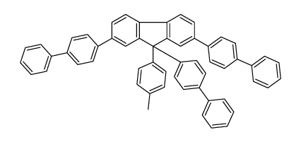 9-(4-methylphenyl)-2,7,9-tris(4-phenylphenyl)fluorene Structure