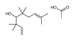 acetic acid,3,3,5,5,8-pentamethylnona-1,7-dien-4-ol Structure