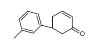 (5R)-5-(3-methylphenyl)cyclohex-2-en-1-one Structure