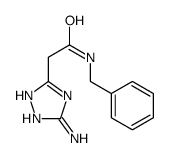2-(3-amino-1H-1,2,4-triazol-5-yl)-N-benzylacetamide结构式