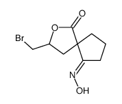 3-(bromomethyl)-9-hydroxyimino-2-oxaspiro[4.4]nonan-1-one结构式