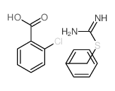 benzylsulfanylmethanimidamide; 2-chlorobenzoic acid结构式