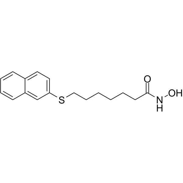 N-羟基-7-(2-萘硫基)-庚酰胺图片