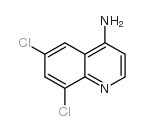 4-氨基-6,8-二氯喹啉结构式