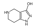 4,5,6,7-四氢-2H-吡唑并[4,3-c]吡啶-3-醇结构式