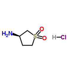 (R)-3-氨基四氢噻吩1,1-二氧化物盐酸盐结构式