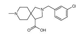 2,8-Diazaspiro[4.5]decane-4-carboxylic acid, 2-[(3-chlorophenyl)methyl]-8-methyl结构式