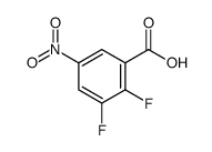 2,3-二氟-5-硝基苯甲酸结构式