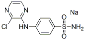 sodium N-(3-chloropyrazinyl)sulphanilamidate结构式