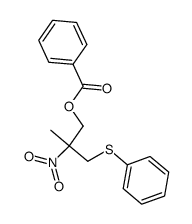 2-methyl-2-nitro-3-(phenylthio)propyl benzoate结构式