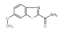 6-甲氧基苯并噻唑-2-甲酰胺结构式